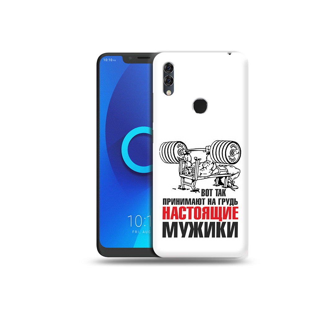 

Чехол MyPads Tocco для Alcatel 5V бодибилдинг для мужиков, Прозрачный, Tocco
