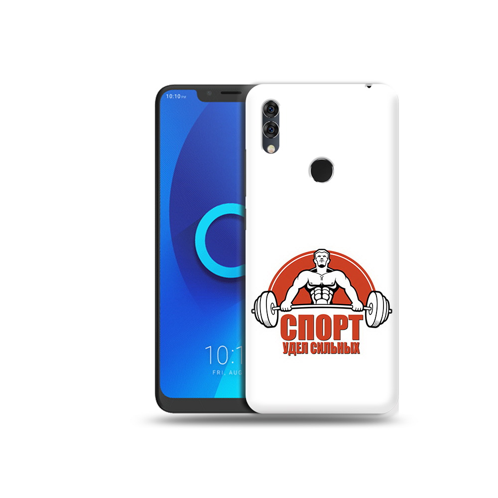 

Чехол MyPads Tocco для Alcatel 5V бодибилдинг спорт, Прозрачный, Tocco
