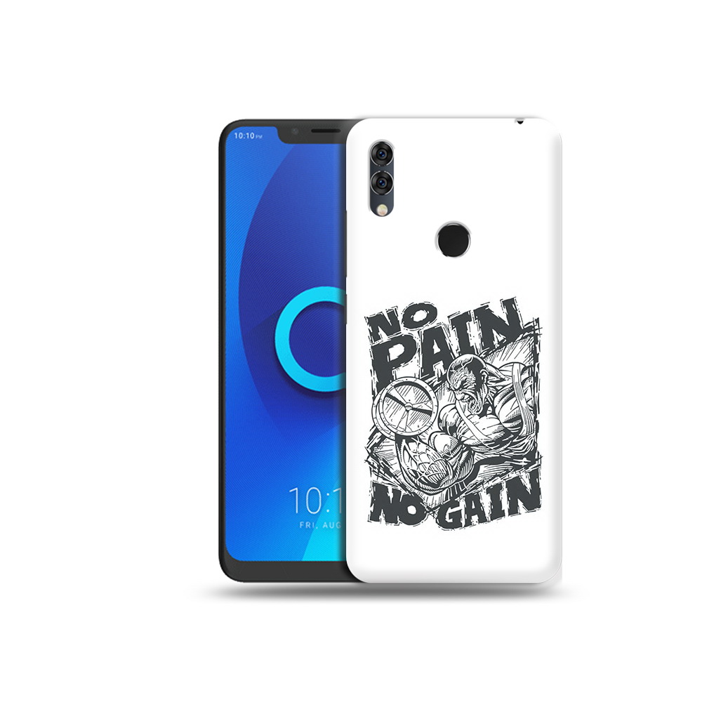 

Чехол MyPads Tocco для Alcatel 5V бодибилдинг тяжелая работа, Прозрачный, Tocco