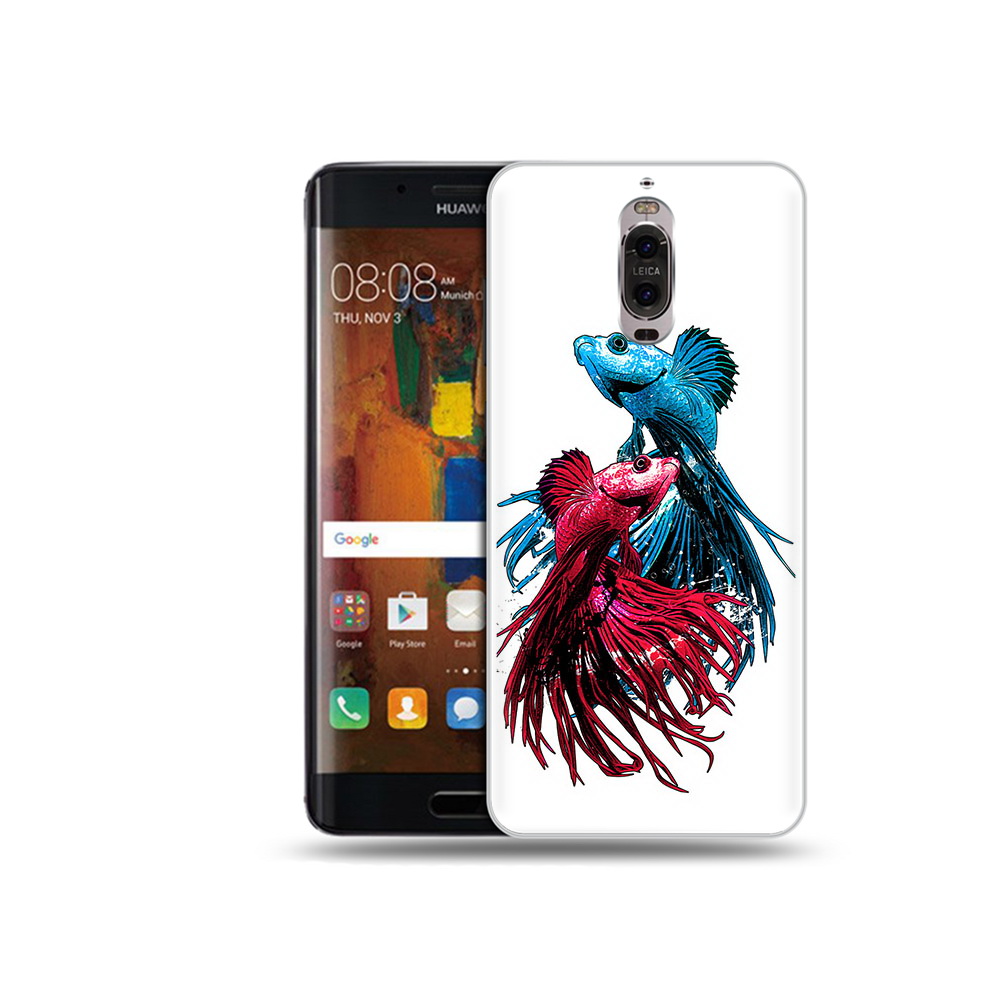 

Чехол MyPads Tocco для Huawei Mate 9 Pro рыбы петушки (PT50613.55.592), Прозрачный, Tocco