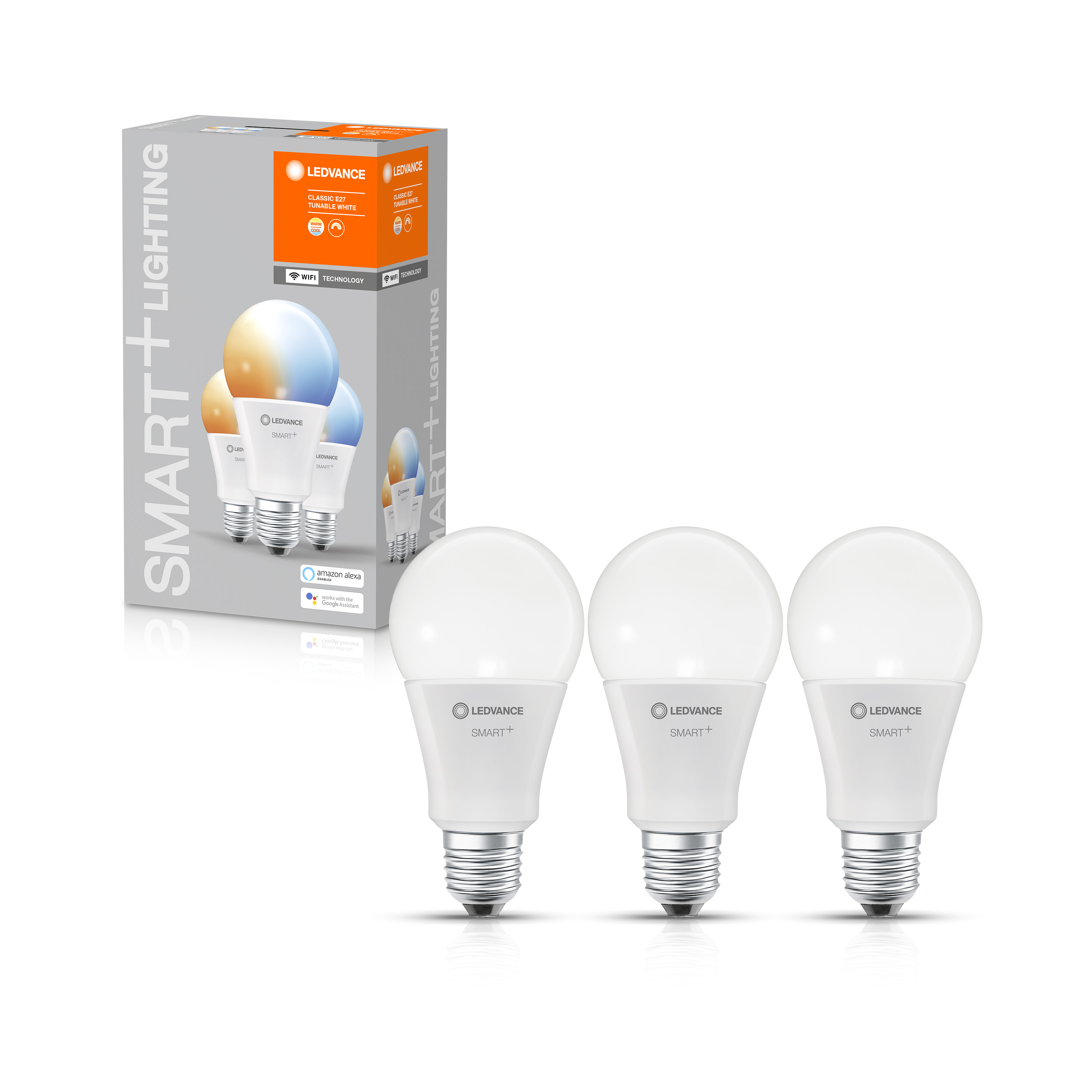 Набор ламп Ledvance SMART+ WiFi Classic Tunable White 100 14 W/2700…6500K Wi-Fi Яндекс 3шт