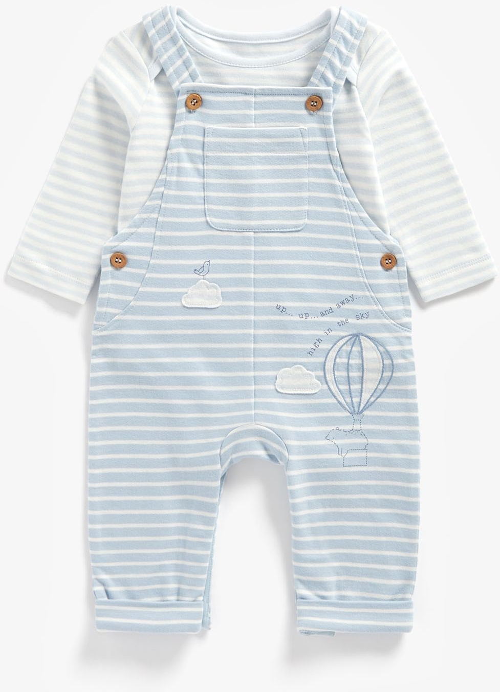 

Костюм повседневный Mothercare MC-ZA239, голубой; белый, 80, MC-ZA239