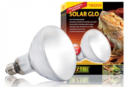 фото Лампа накаливания для террариума exo terra solar glo 160 w, 160 вт