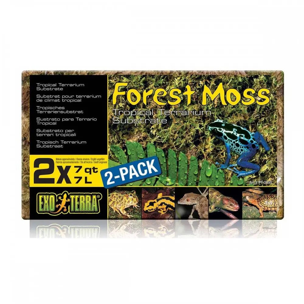 Грунт для террариума Exo Terra Forest Moss, прессованный мох, 0,488 кг