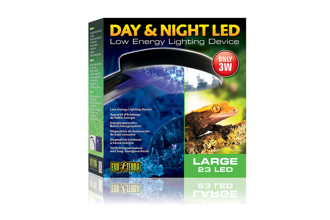 Светильник Exo Terra Led Day & Night «День и ночь» 14 белых,1 синий светодиод, 15x16.5x7см