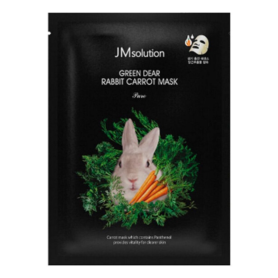 

Тканевая маска JMsolution Green Dear Rabbit Carrot Mask успокаивающая с экстр.моркови 30мл