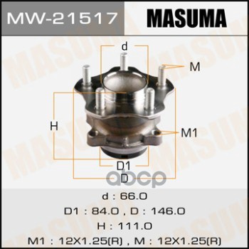 

Ступичный Узел Masuma Mw-21517 Masuma арт. MW-21517