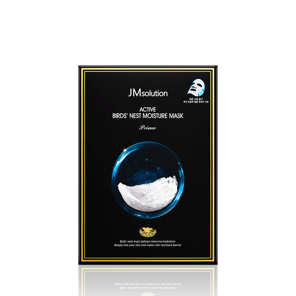 фото Тканевая маска для лица jmsolution active bird's nest moisture mask с ласточ. гнездом 30мл jm solution