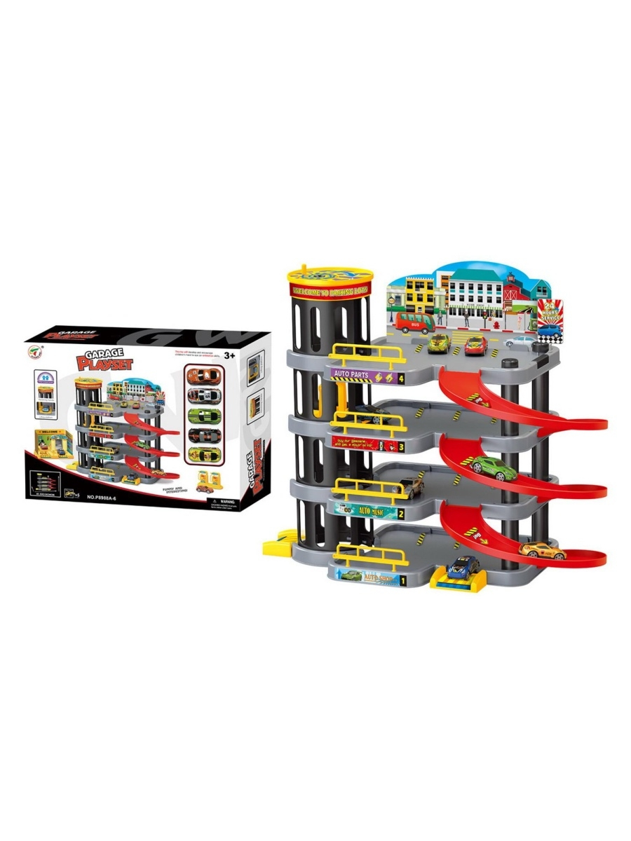 

Парковка 4-уровневая с лифтом Junfa toys
