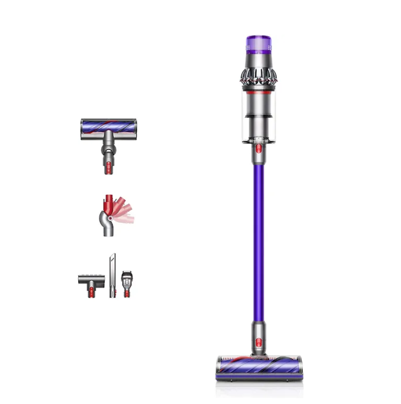 фото Вертикальный пылесос dyson v11 extra серебристый