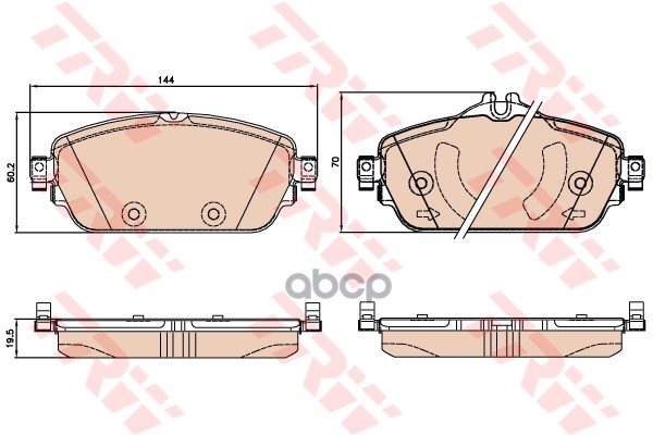 

Колодки Тормозные Mercedes C (W205) Передние (4Шт.) Trw Gdb2070