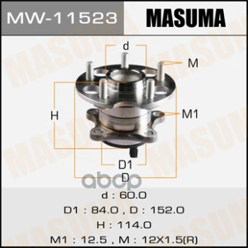 

Ступичный Узел Masuma Mw-11523 Masuma арт. MW-11523
