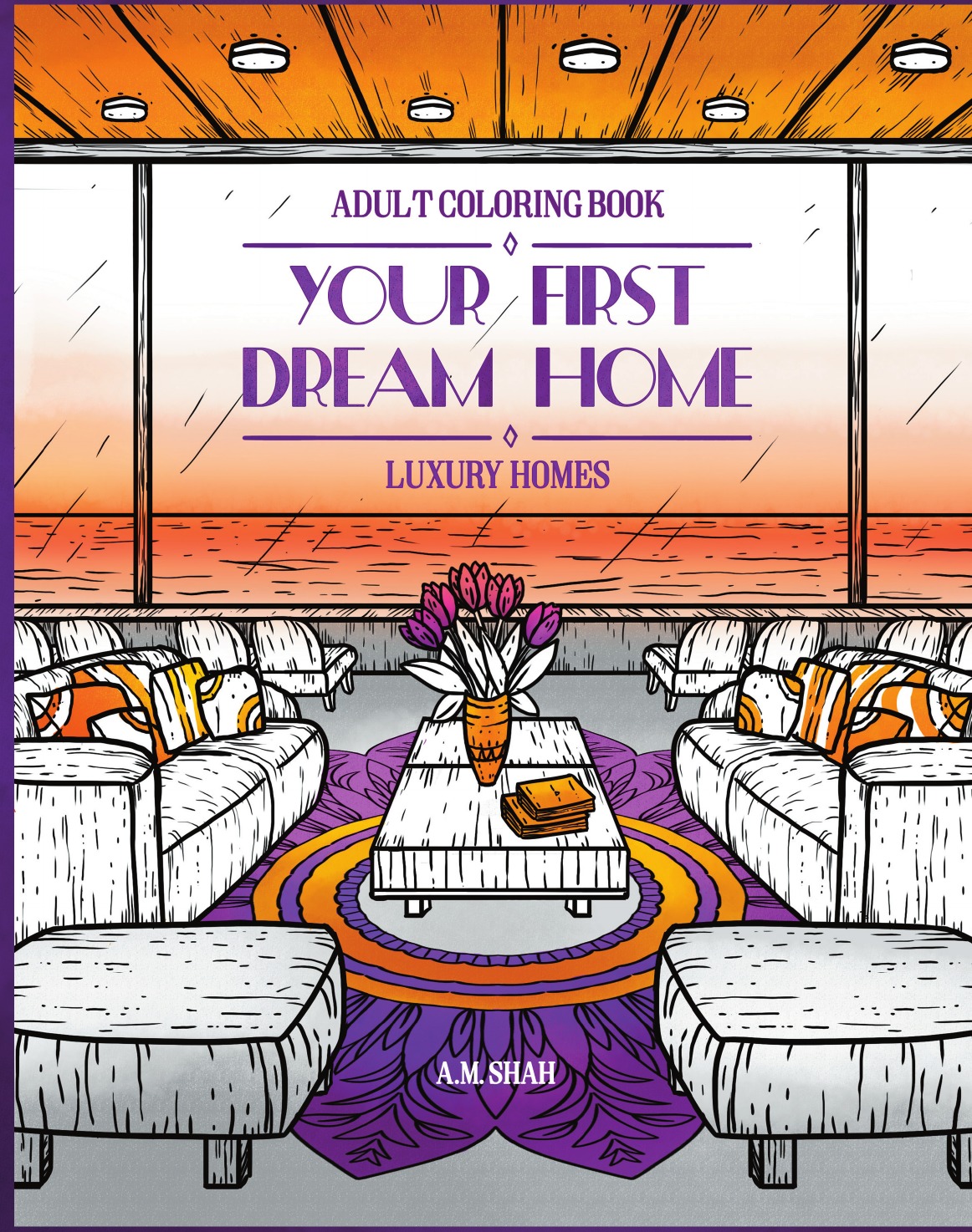 

Adult Coloring Book Luxury Homes