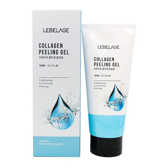 фото Пилинг-гель для лица lebelage collagen peeling gel с коллагеном