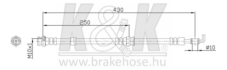 

Шланг Тормозной K&K FT0510