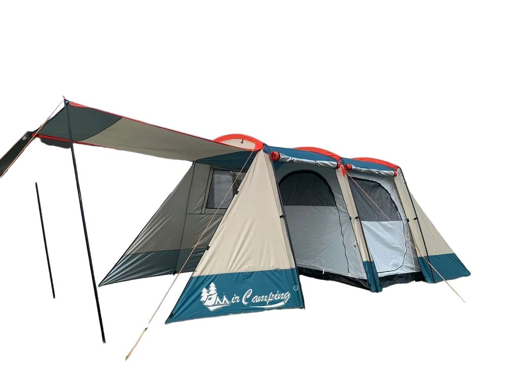Палатка для рыбалки 4-местная Nature camping JWS-019 с тамбуром навесом для туризма и отды