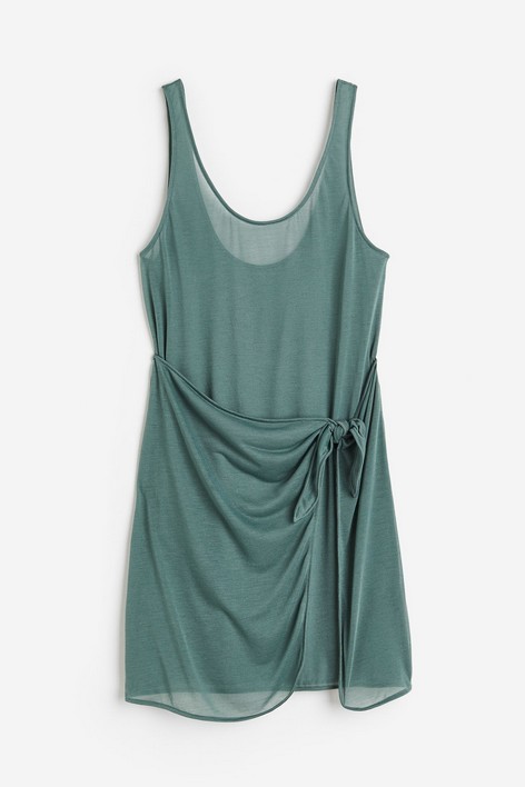 

Платье женское H&M 113572100 зеленое S, Зеленый, 113572100