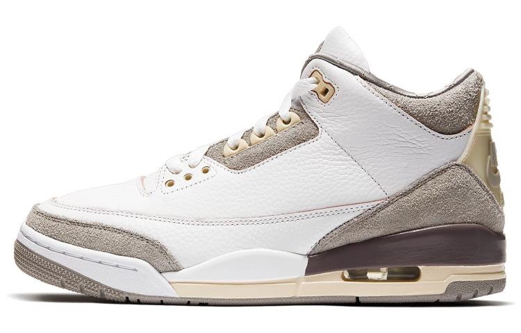 

Кеды унисекс Jordan A Ma Manire x Air Jordan 3 retro sp medium grey белые 41 EU, Белый, A Ma Manire x Air Jordan 3 retro sp medium grey