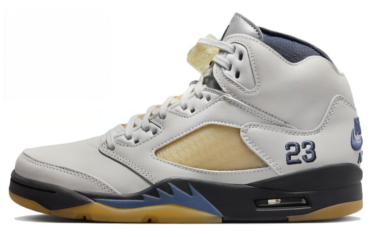 

Кеды унисекс Jordan A MA MANIRE x Air Jordan 5 Photon Dust белые 36.5 EU, Белый, A MA MANIRE x Air Jordan 5 Photon Dust