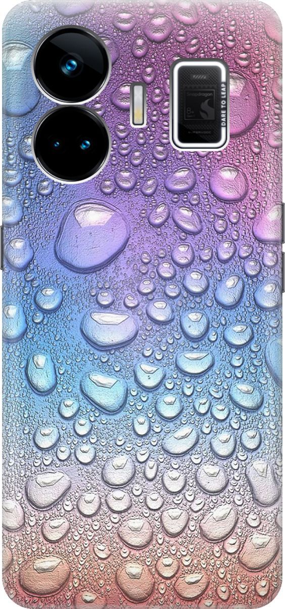 

Чехол на Realme GT Neo 5 "Множество капель", Синий;фиолетовый, 158664