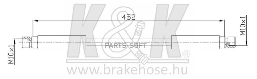 

Шланг Тормозной Передн Mercedes: G-Klasse (W461) G400 Cdi 12.00- K&K FT0898