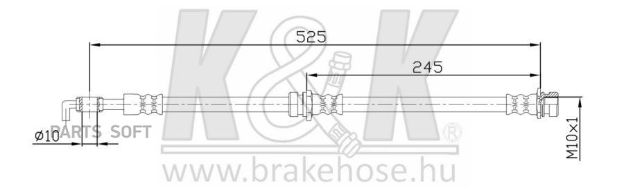 

Шланг Тормозной Kиk Ft1005 Spectra Иж Задн С Abs K&K FT1005
