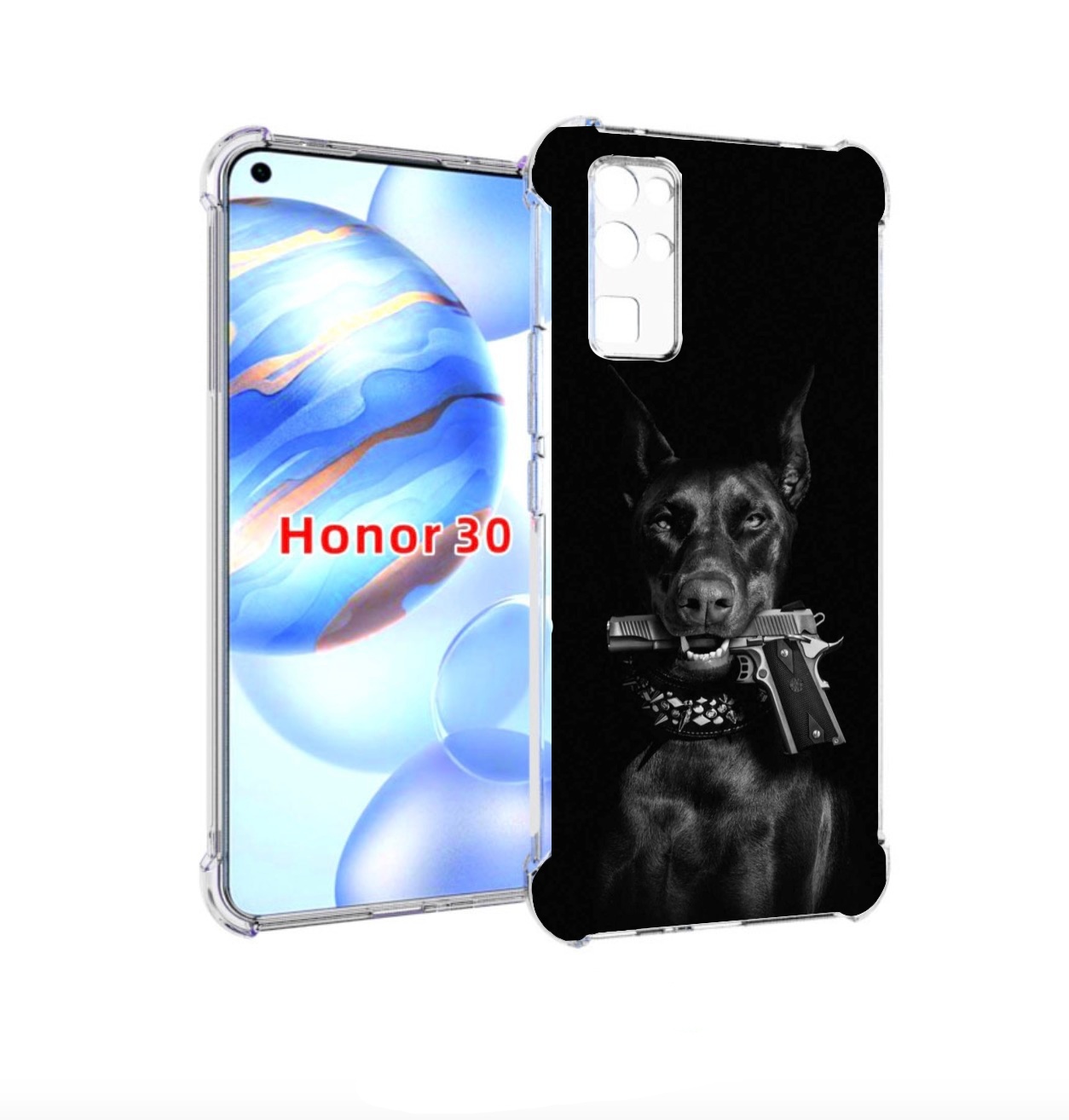 

Чехол бампер MyPads доберман мужской для Honor 30 (BMH-AN10) про, Прозрачный, Tocco