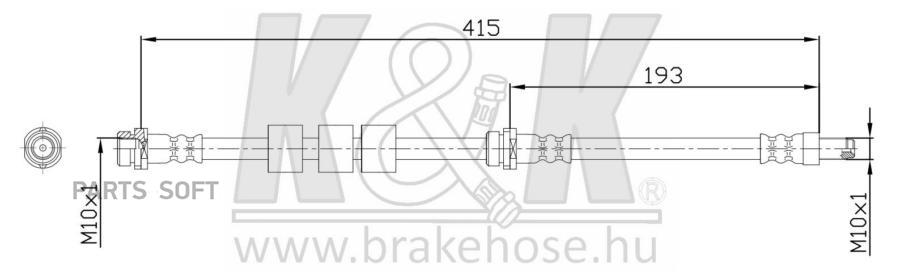 

Шланг Тормозной K&K FT1034