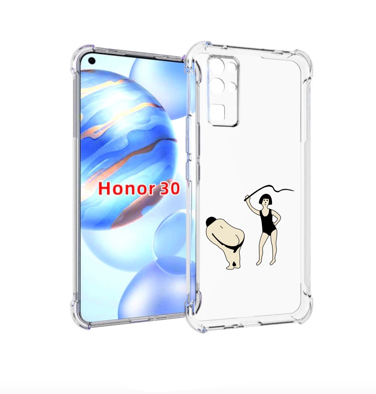 

Чехол бампер MyPads женщина-наказывает для Honor 30 (BMH-AN10) п, Прозрачный, Tocco