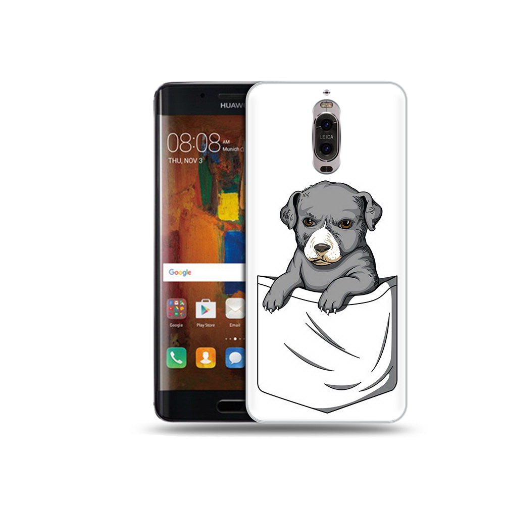 

Чехол MyPads Tocco для Huawei Mate 9 Pro собачка в кармане (PT50613.55.611), Прозрачный, Tocco