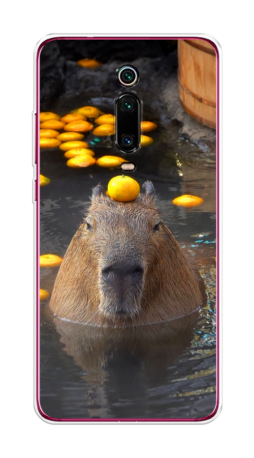 

Чехол на Xiaomi Redmi K20/K20 Pro/Mi 9T/9T Pro "Капибара отдыхает", Коричневый;оранжевый;серый, 35550-1