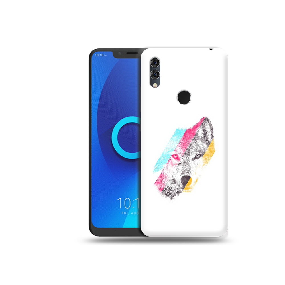 

Чехол MyPads Tocco для Alcatel 5V волк градиент, Прозрачный, Tocco