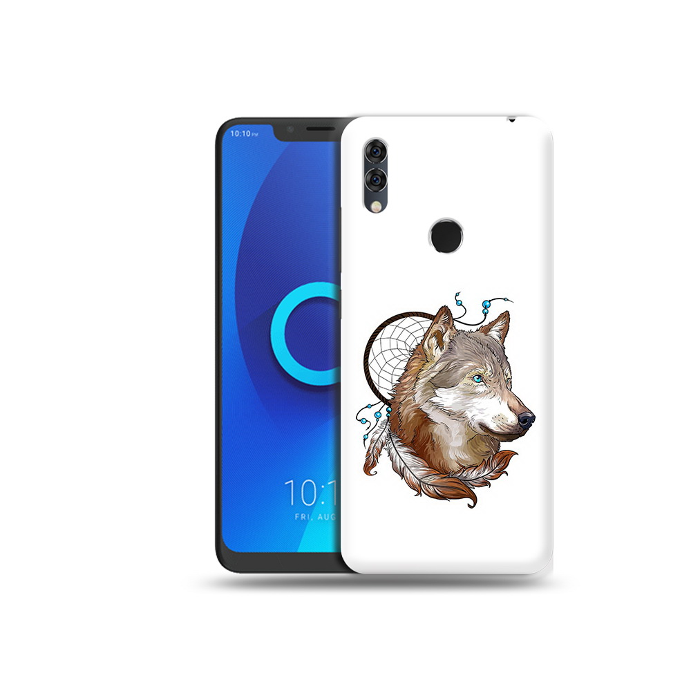 

Чехол MyPads Tocco для Alcatel 5V волк и ловец снов, Прозрачный, Tocco
