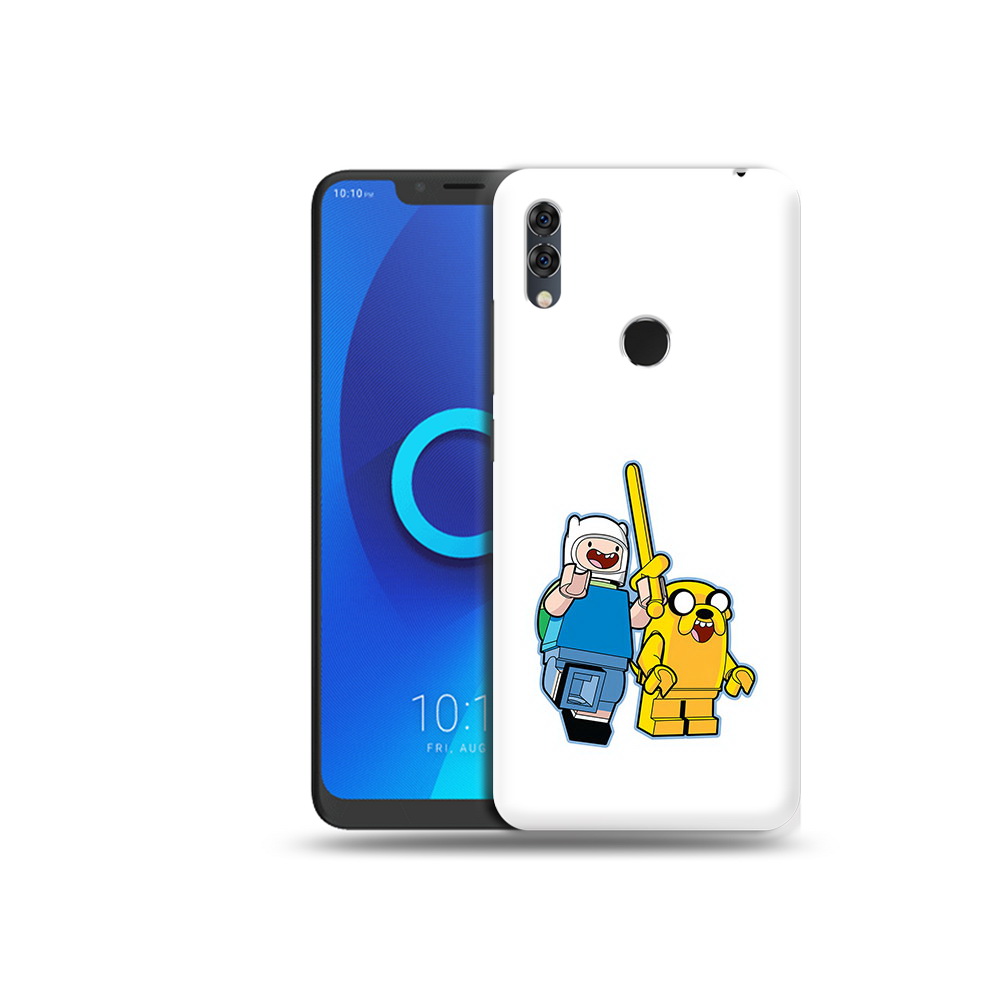 

Чехол MyPads Tocco для Alcatel 5V время приключений лего, Прозрачный, Tocco