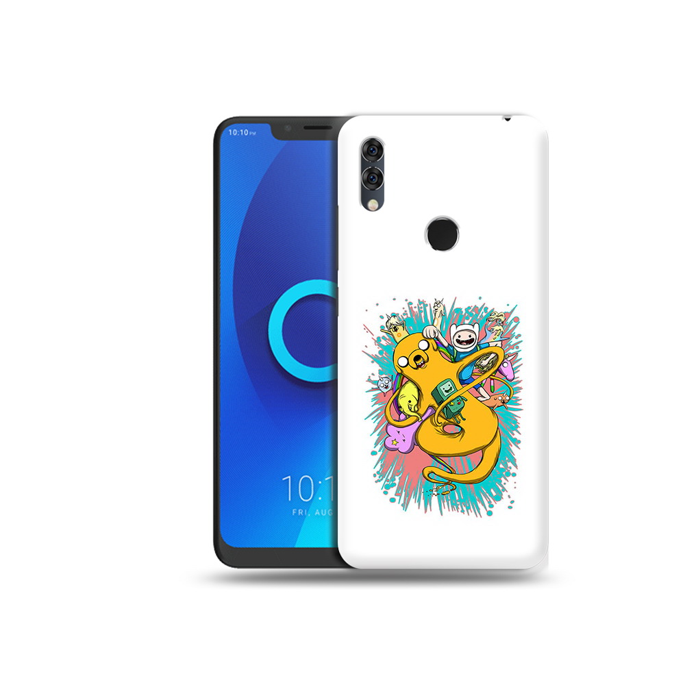 

Чехол MyPads Tocco для Alcatel 5V время приключений рисунок, Прозрачный, Tocco