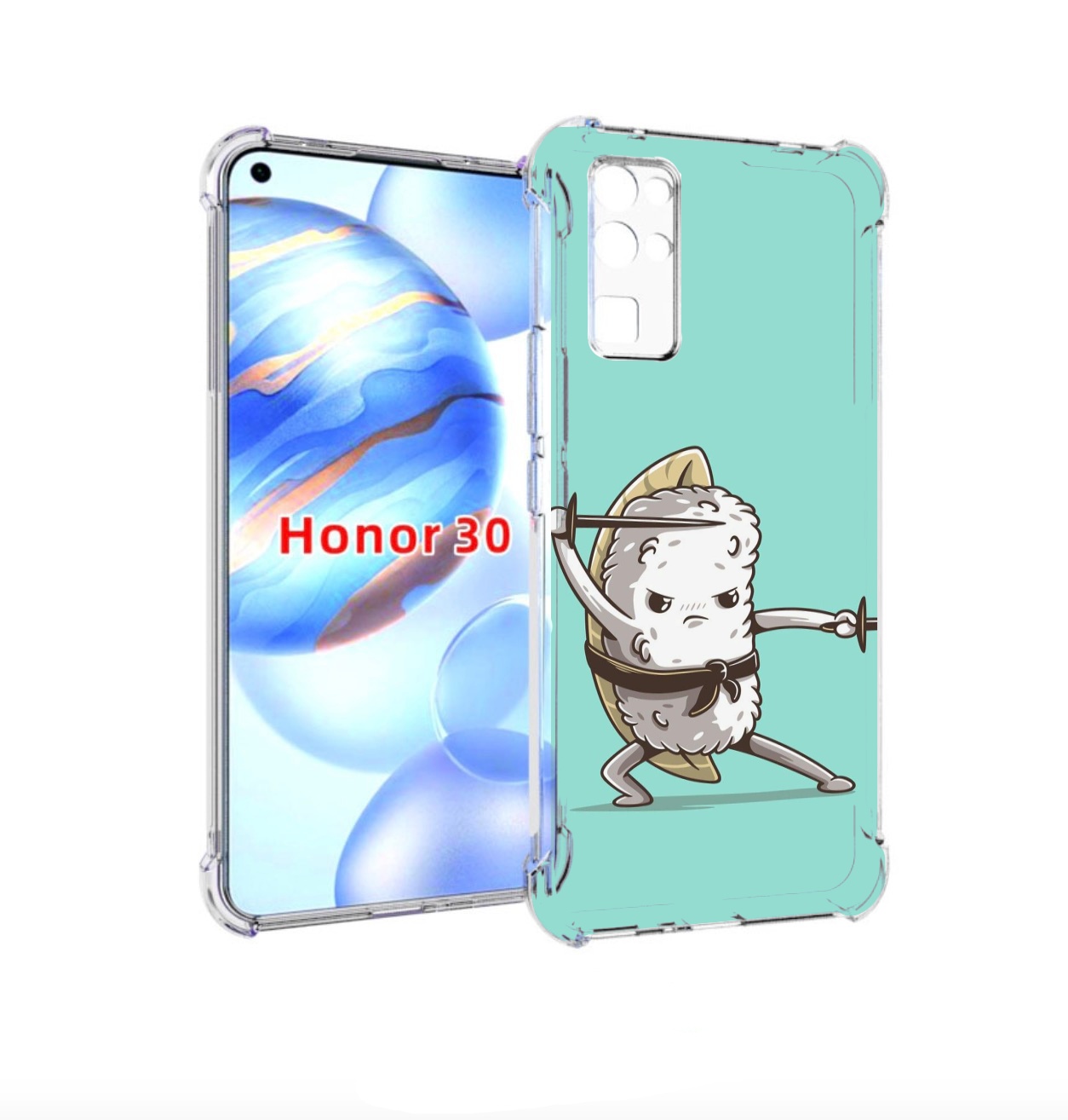 

Чехол бампер MyPads злой суши детский для Honor 30 (BMH-AN10) пр, Прозрачный, Tocco