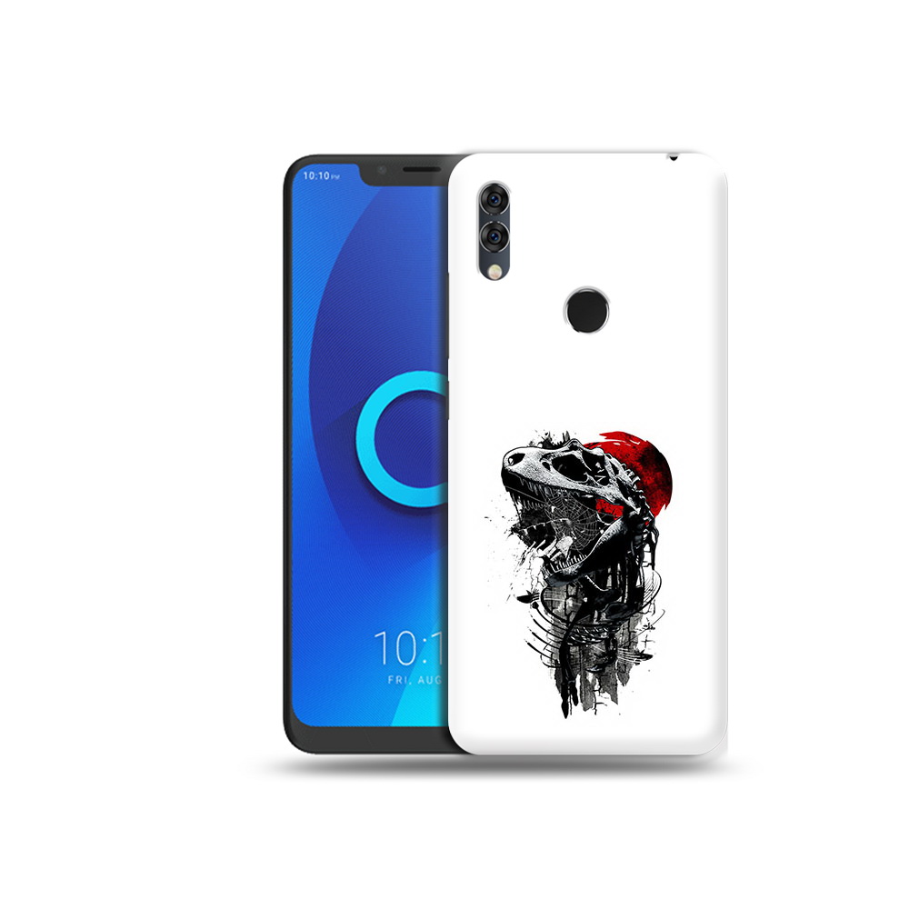 

Чехол MyPads Tocco для Alcatel 5V вымерший динозавр, Прозрачный, Tocco