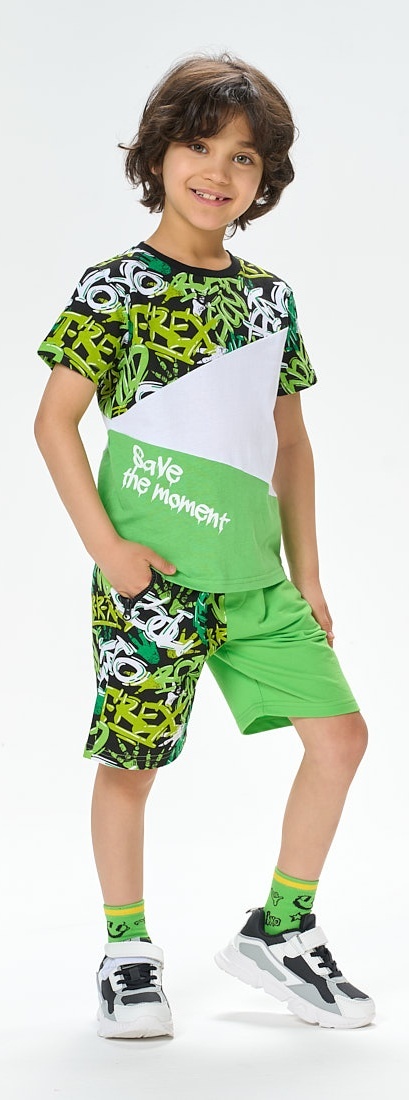 

Шорты детские Kari Kids SS24C62001023, разноцветный, 116, Зеленый, 228976