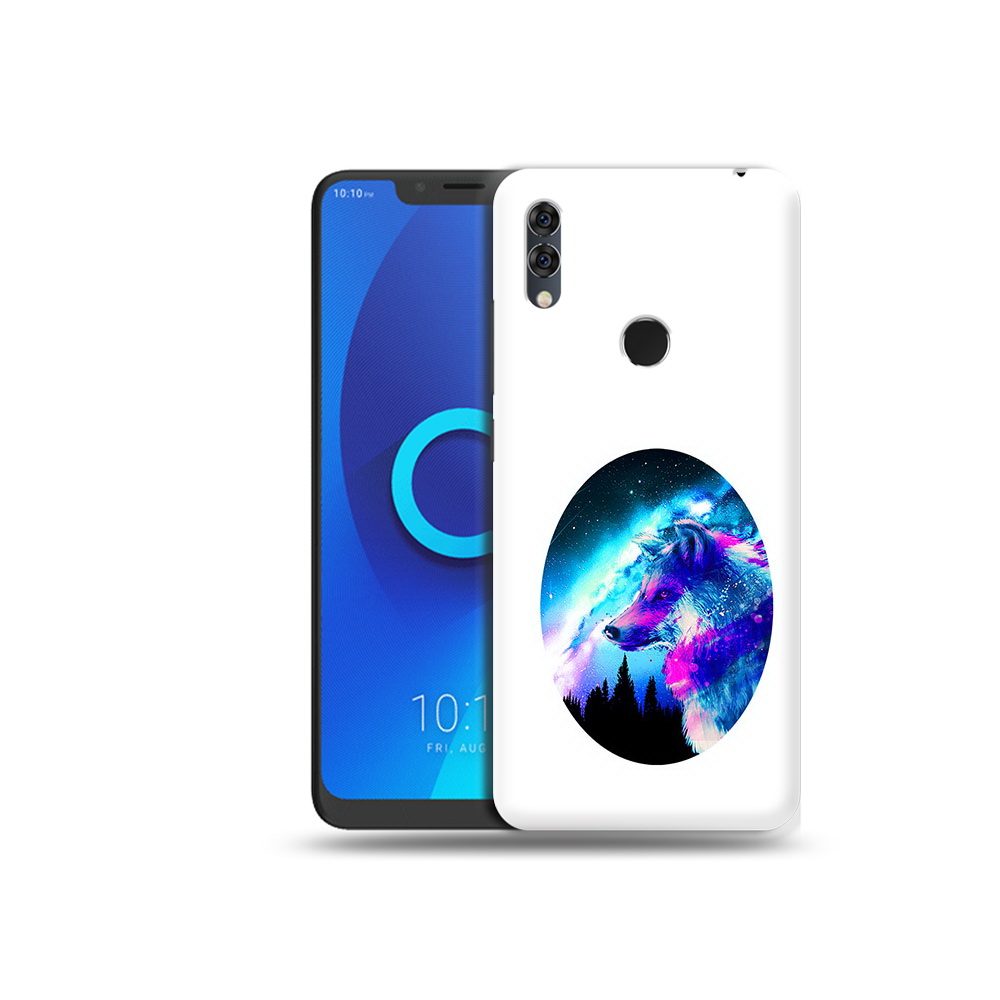 

Чехол MyPads Tocco для Alcatel 5V голубой волк, Прозрачный, Tocco