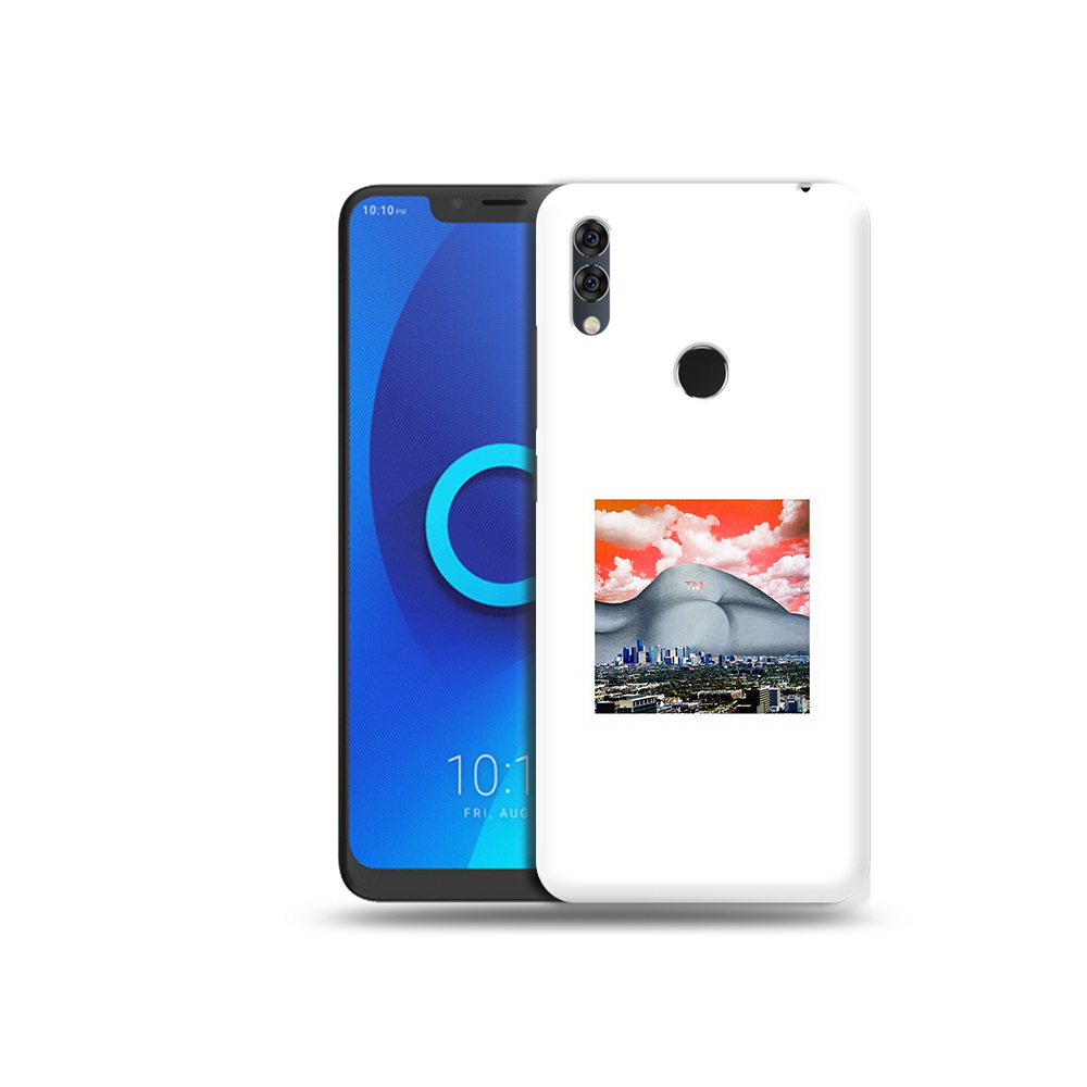 

Чехол MyPads Tocco для Alcatel 5V город с девушкой на фоне, Прозрачный, Tocco