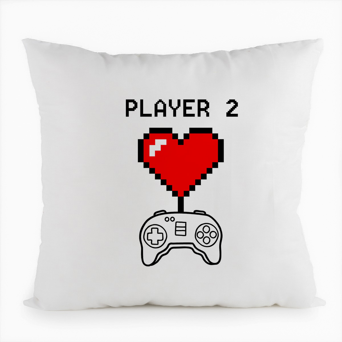 

Подушка белая CoolPodarok player 2, Белый