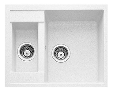 

GranFest Мойка кухонная GranFest Quadro Q-610K белая, Quadro GF-Q-610 K