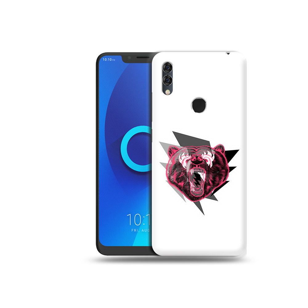 

Чехол MyPads Tocco для Alcatel 5V грозовой медведь, Прозрачный, Tocco