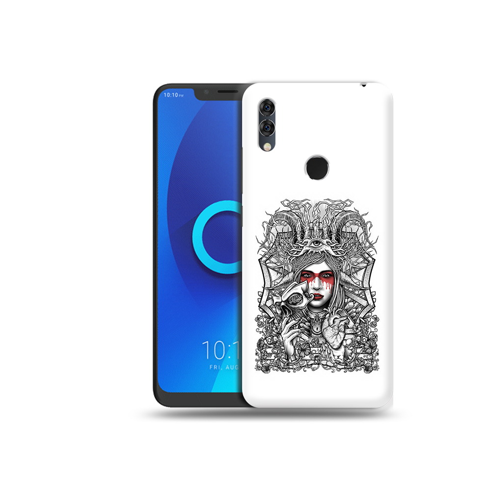 

Чехол MyPads Tocco для Alcatel 5V грусная девушка, Прозрачный, Tocco