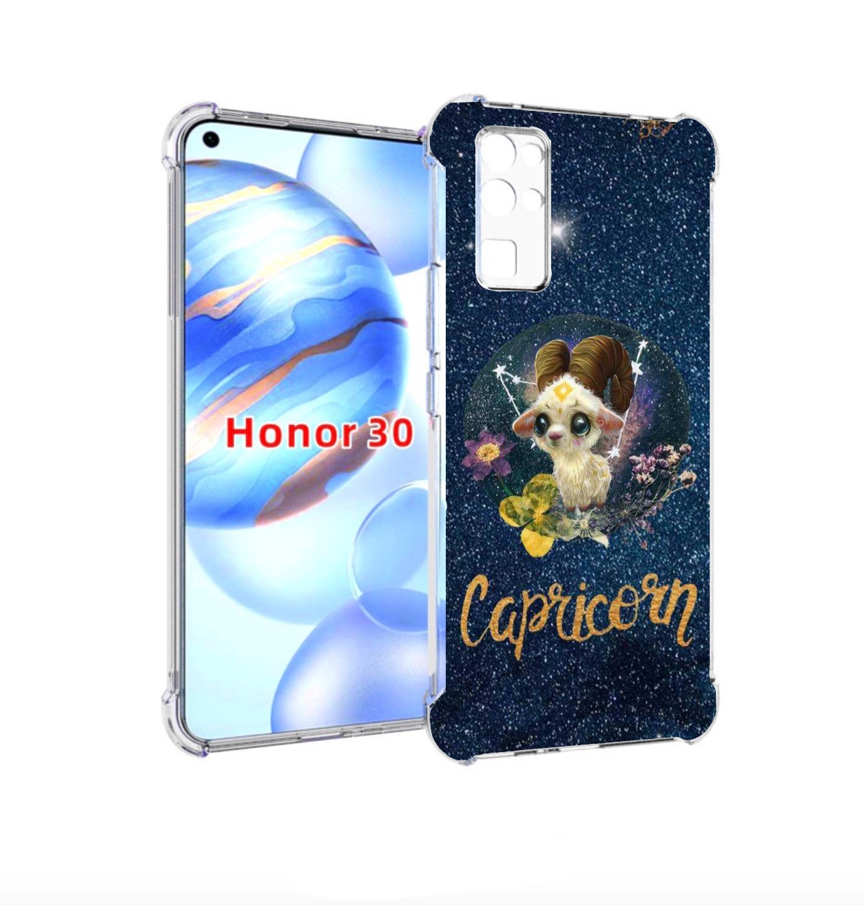 

Чехол бампер MyPads знак зодиака козерог 3 для Honor 30 (BMH-AN1, Прозрачный, Tocco