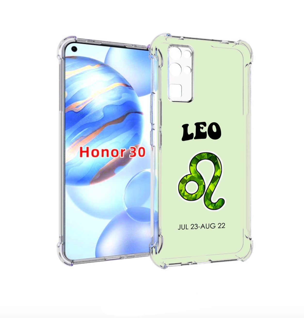 

Чехол бампер MyPads знак зодиака лев 1 для Honor 30 (BMH-AN10) п, Прозрачный, Tocco