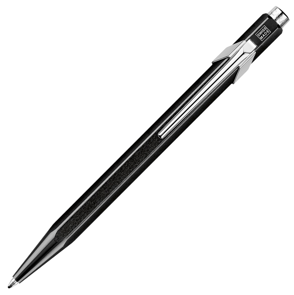

Ручка шариковая Caran d`Ache Carandache Office Popline Metal-X Black Metallic M синяя, Ручка шариковая Carandache Office Popline Metal-X Black Metallic M синие чернила