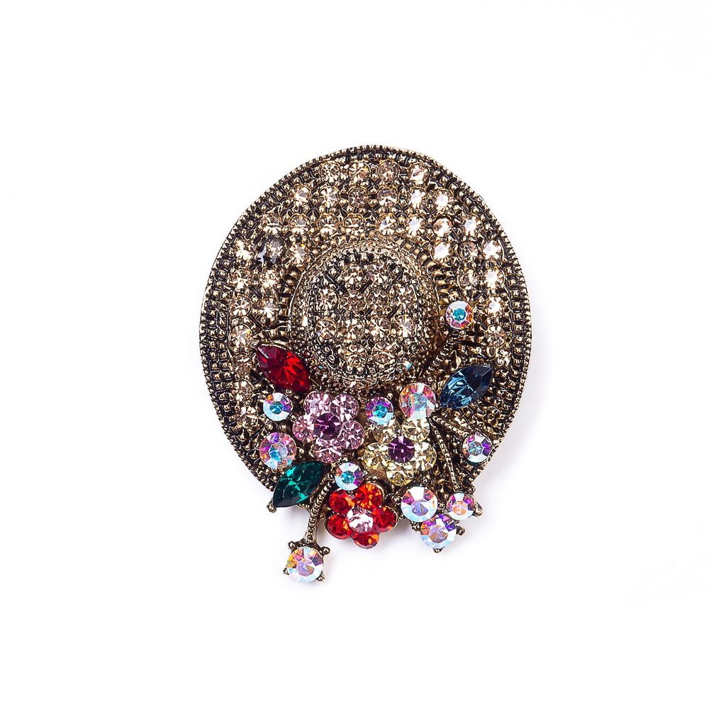 

Брошь из бижутерного сплава с swarovski Moon Paris MoS-22.03-036, MoS-22.03-036