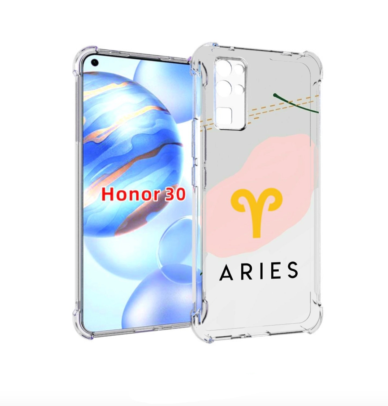 

Чехол бампер MyPads знак зодиака овен 7 для Honor 30 (BMH-AN10), Прозрачный, Tocco