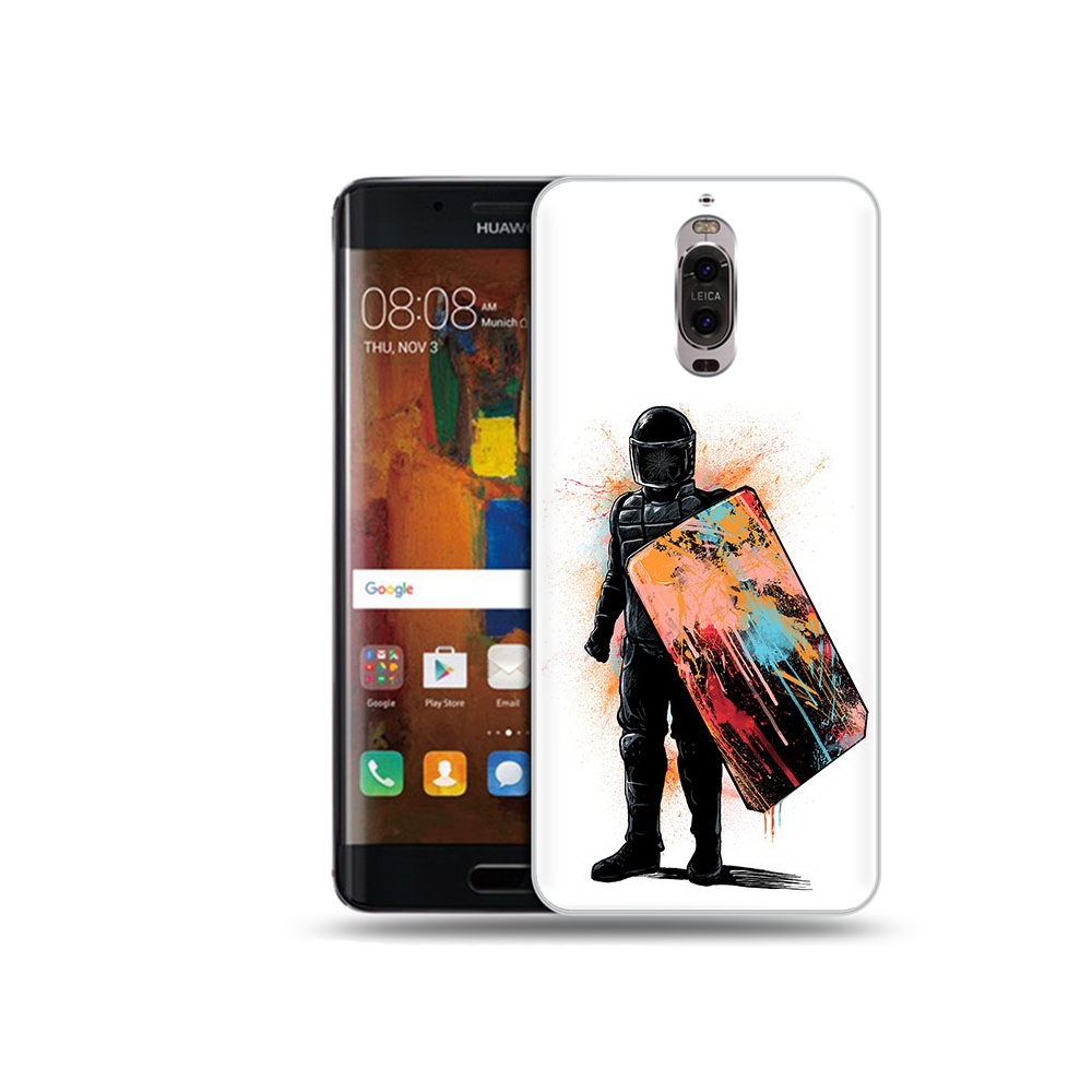

Чехол MyPads Tocco для Huawei Mate 9 Pro солдат с красочным щитом (PT50613.55.614), Прозрачный, Tocco